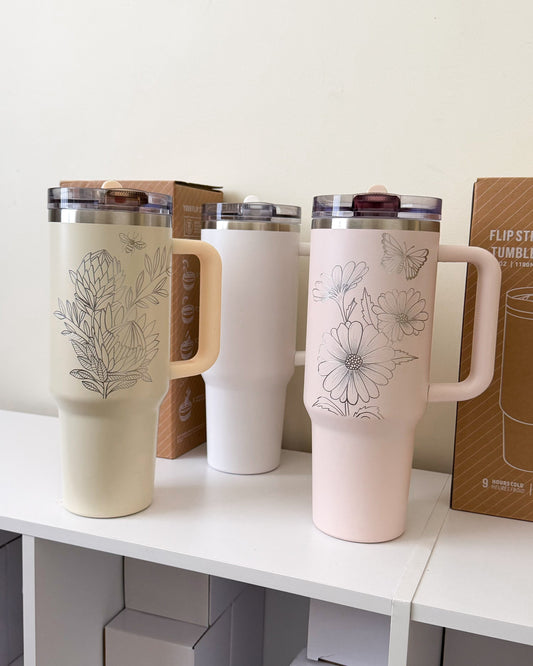 Hand Engraved 40oz Tumbler | Special Order